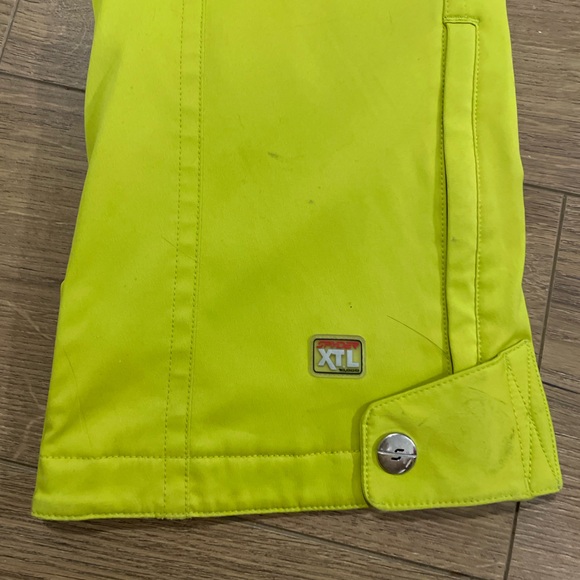 Spyder XTL Thinsulate Winger Snow Ski Pants Neon Green Women Size 8 - Picture 9 of 12